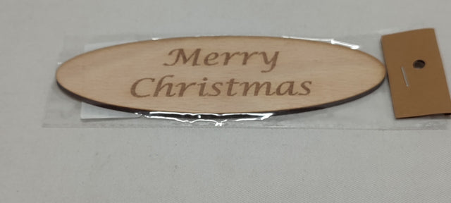 imagine produs Dec. lemn 15x5cm Merry christmas