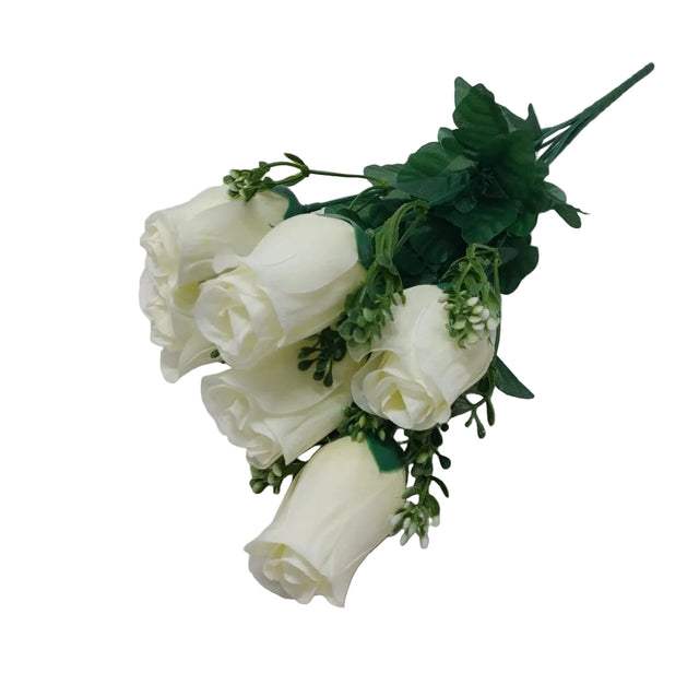 Buchet trandafir x7 40cm crem