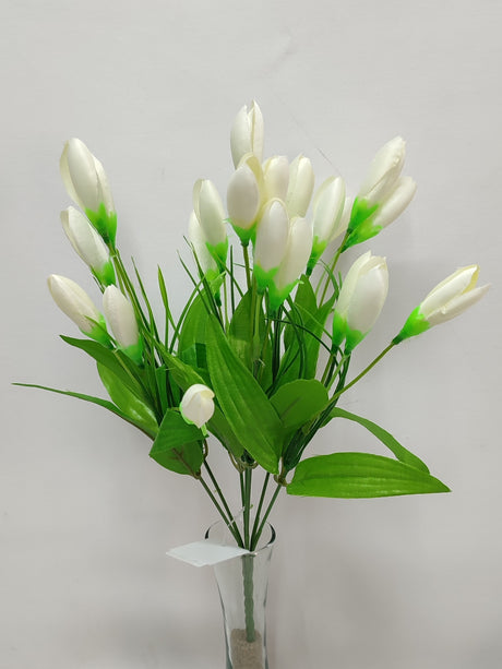 imagine produs Buchet crocus x7 H:36cm alb