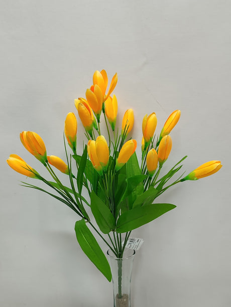 imagine produs Buchet crocus x7 H:36cm portocaliu