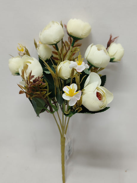 imagine produs Buchet ranunculus x5 27cm crem