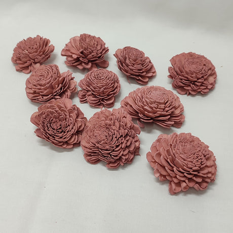 imagine produs Capete floricele ming 6cm prep.roz S/10