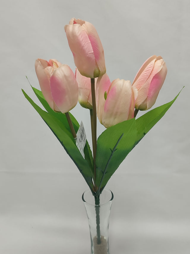 imagine produs Buchet lalele x5 35cm roz