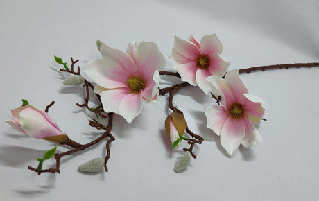imagine produs Creanga magnolie x3 H80cm roz