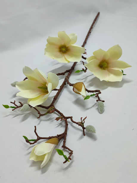 imagine produs Creanga magnolie x3 H80cm vanilie