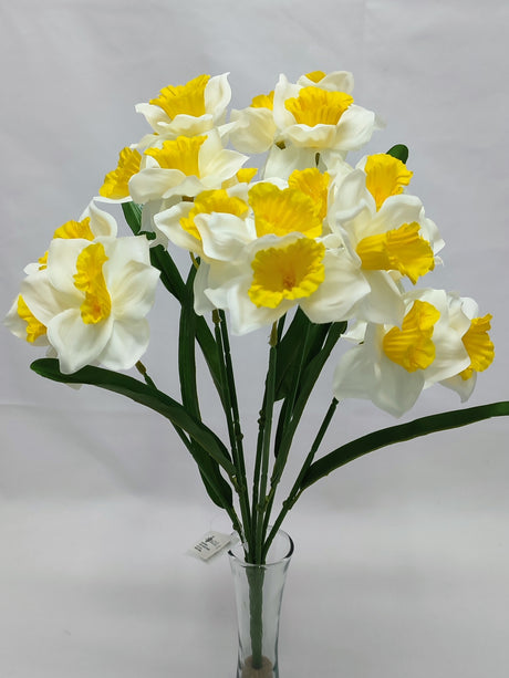 imagine produs Buchet narcise x7 H:42cm crem