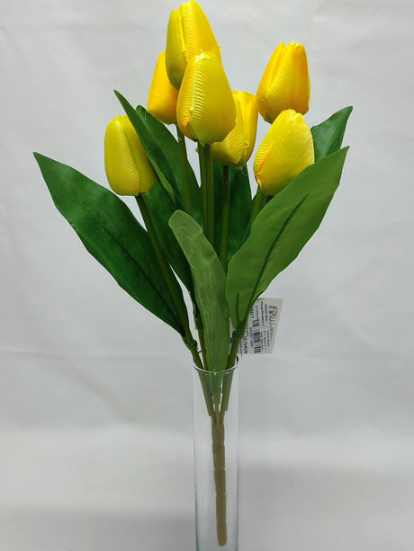 imagine produs Buchet lalele x7 H:43cm galben