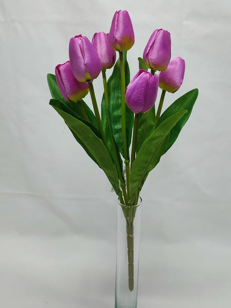 imagine produs Buchet lalele x7 H:43cm mov