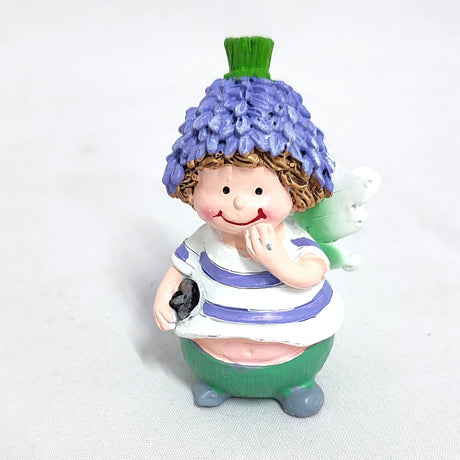 imagine produs Fig.copil polyresin cu lavanda 9cm