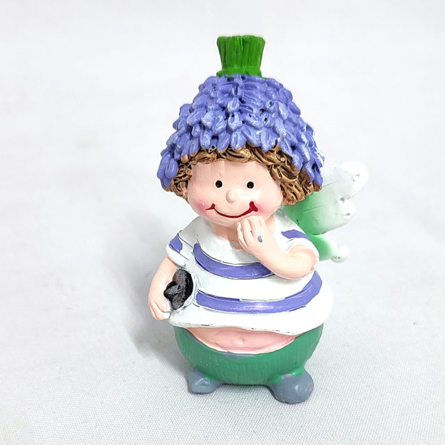 imagine produs Fig.copil polyresin cu lavanda 9cm