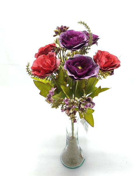 imagine produs Buchet ranunculus x6 H:30cm mov
