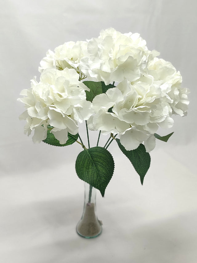 imagine produs Buchet hortensii x5 H:40cm crem