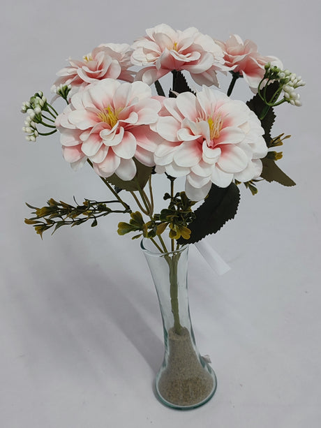 imagine produs Buchet dalie x7 H:29cm roz