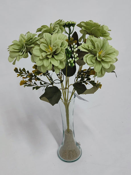 imagine produs Buchet dalie x7 H:29cm verde