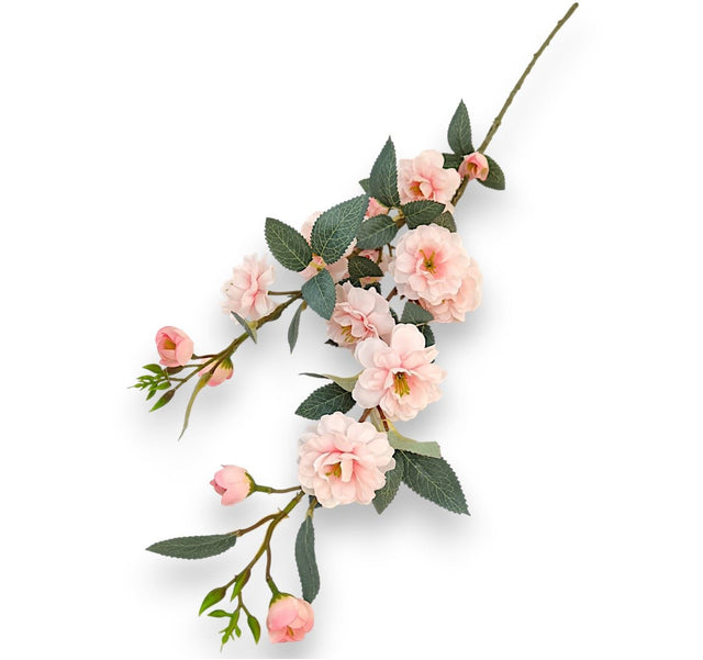 Creanga fructe pastel 90cm roz deschis