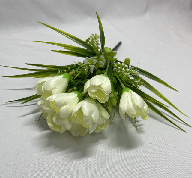 Buchet crocus 35cmx9 crem