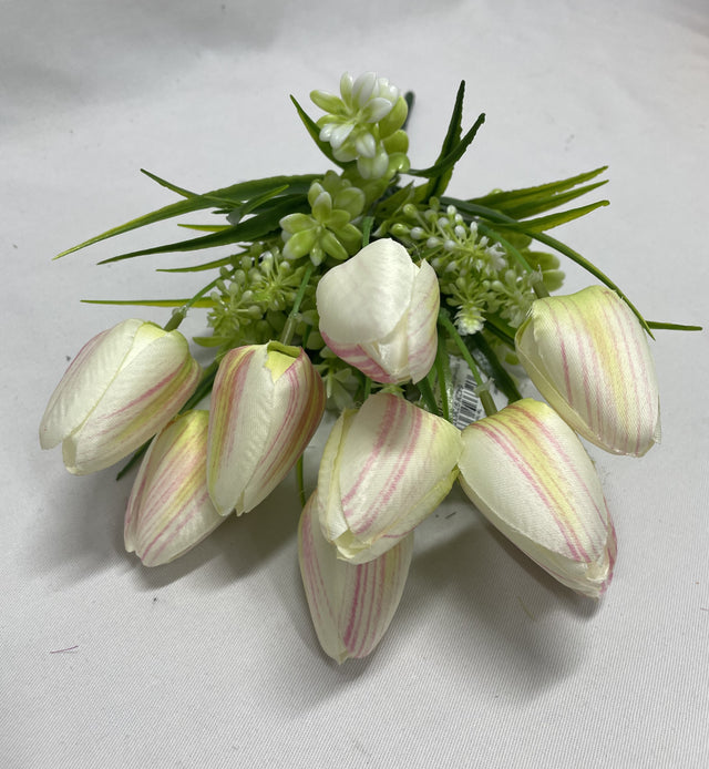 Buchet lalele 37cmx9 roz deschis