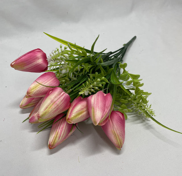 Buchet lalele 37cmx9 roz