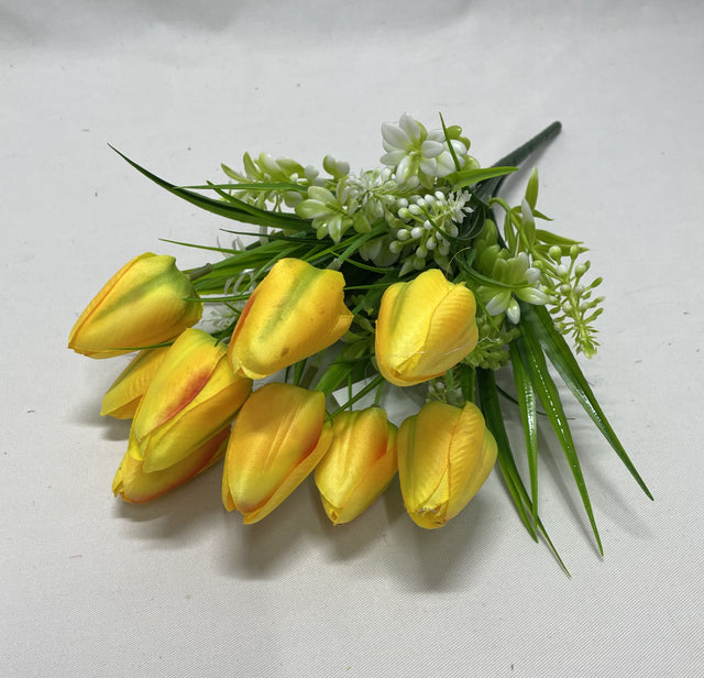 Buchet lalele 37cmx9 galben