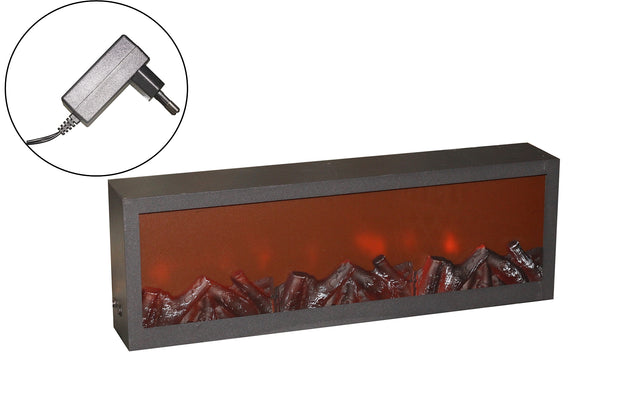imagine produs Semineu metal cu led 60x10x20cm