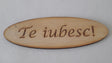imagine produs Dec. lemn 15x5cm te iubesc