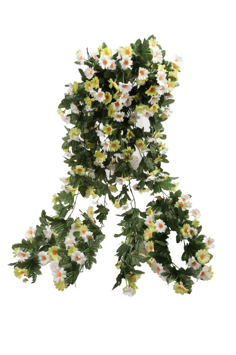 imagine produs Ghirlanda margarete 85cm alb/verde