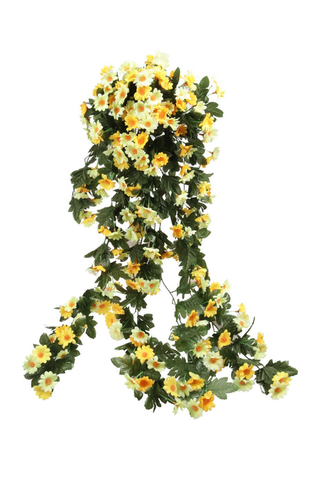 imagine produs Ghirlanda margarete 85cm verde/galben
