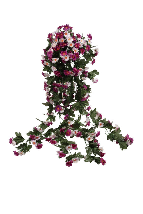 imagine produs Ghirlanda margarete 85cm alb/mov