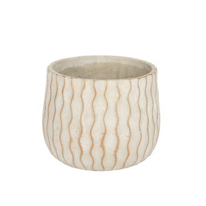 Bol din ciment Ripple 10x8 cm gri-auriu