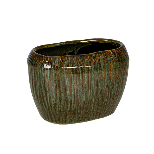 Vas ceramic Willow 29x17x19.5cm verde