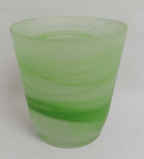 imagine produs Bol din sticla cu model d14 h15cm verde i. mat