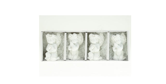 imagine produs Fig.ingeras polyrezin 4.5cm S/4 alb