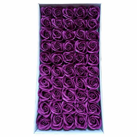 imagine produs Set trandafiri sapun S/50 violet
