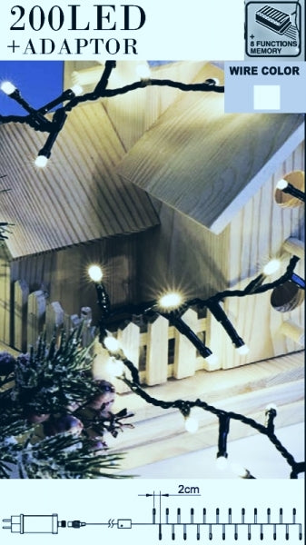 imagine produs Ghirlanda leduri lum. rece s/200, conectabila