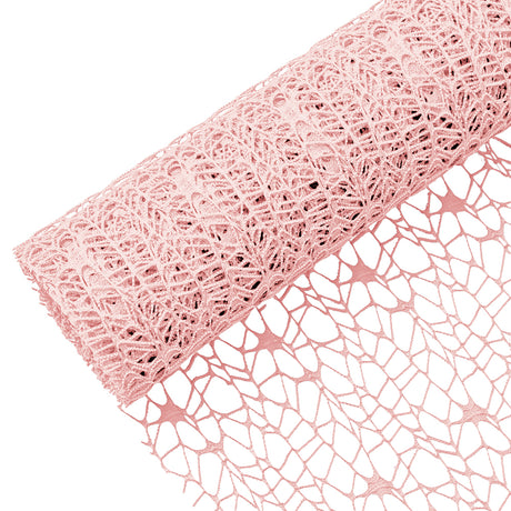 imagine produs Plasa decor dantela Star Net 50cmx4.5m roz deschis