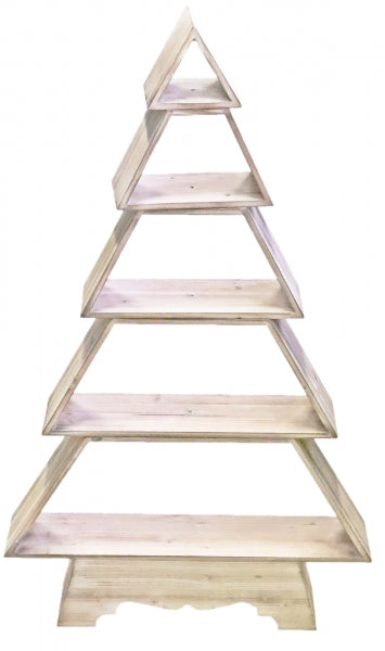 imagine produs Raft din lemn forma de brad 58x98cm