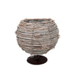 imagine produs Bol Rattan Rotund Pe Talpa 12x13/18cm Gri