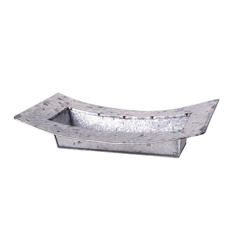 imagine produs Vas zinc dreptunghiular 35x18.5x4.5/8cm
