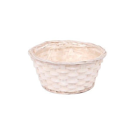 imagine produs Cos Bambus 20x10cm S/8 Alb