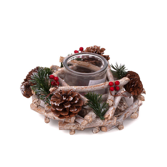 imagine produs Suport Candela Din Lemn 20x10cm