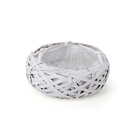 imagine produs Cuib din nuiele 20x9cm alb