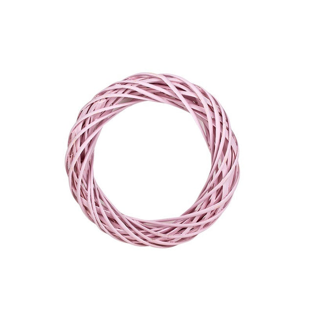 imagine produs Coronita din nuiele 25x5cm roz