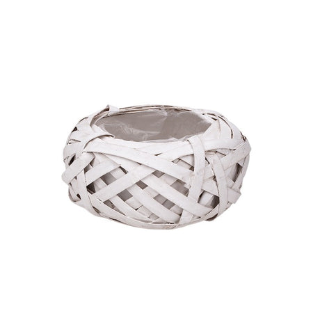 imagine produs Cuib din nuiele 15x7.5cm alb