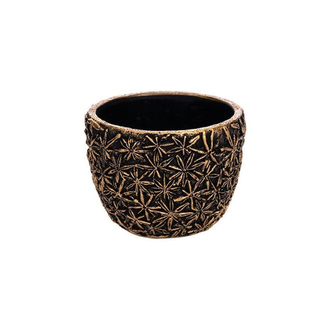 imagine produs Bol Din Piatra Areus 12x9,5cm Auriu-Negru