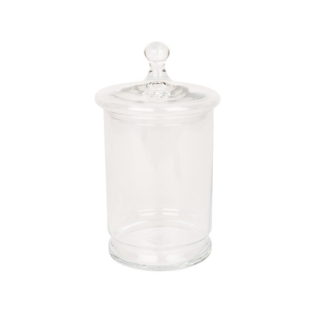 Bol de sticlă cu capac 14x27cm