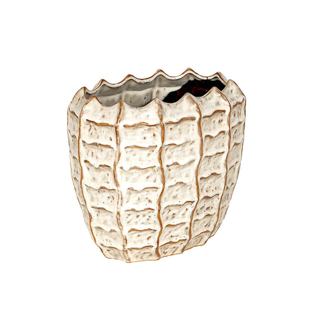 Vază pentru orhidee Everett crem-maronie 29x19x25cm