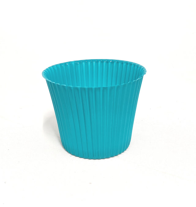 Vas pvc 12cm turcoaz