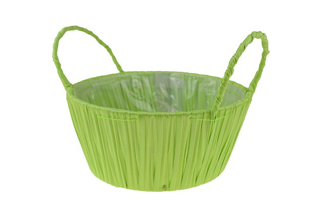 Cos plastic cu manere 18.5x8.5cm verde