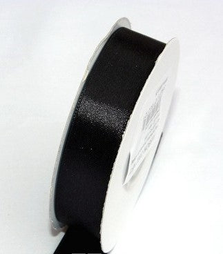 Banda decor saten 2cmx25y negru