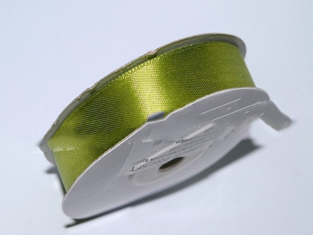 BANDA DECOR SATEN 2CMX25Y VERDE MUSCHI DESCHIS